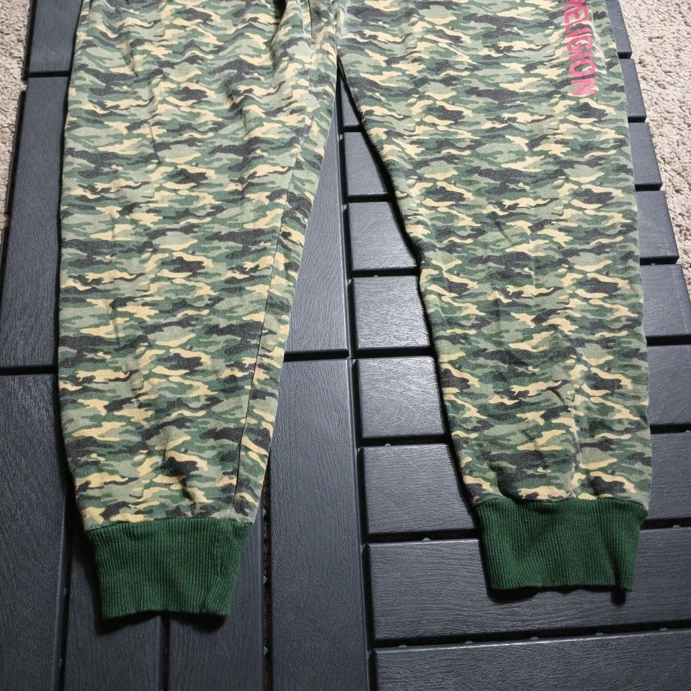 True Religion Camo Loungewear Mens M‎ Athleisure Jogger Sweat Pants 28-31 PC74